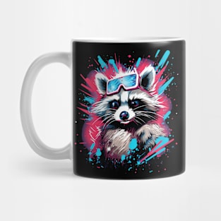 Full Paint raccoon American Flag Mug